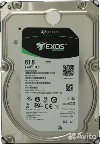 Жесткий диск 6TB SAS 12Gb/s Seagate ST6000NM0095 Жесткий диск 6TB SAS 12Gb/s Seagate ST6000NM0095