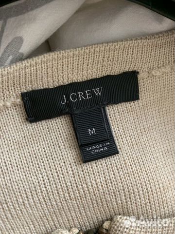 Шерстяной кардиган на молнии j.crew размер М
