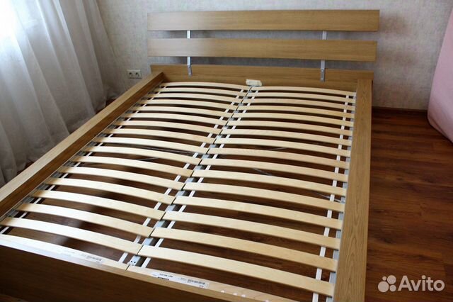 Каркас кровати IKEA с реечным дном, 183х217 см Каркас кровати IKEA с реечным дном, 183х217 см