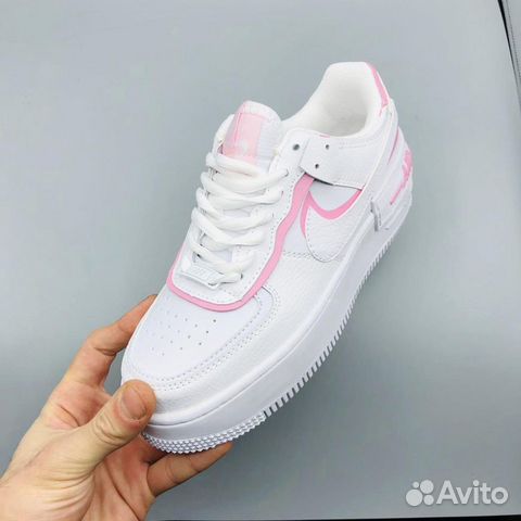 Кроссовки Nike Air Force 1 Shadow White Pink Кроссовки Nike Air Force 1 Shadow White Pink