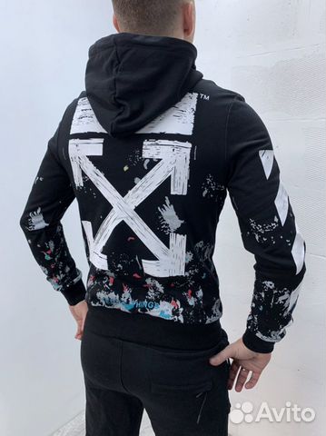 Толстовка с капюшоном off white