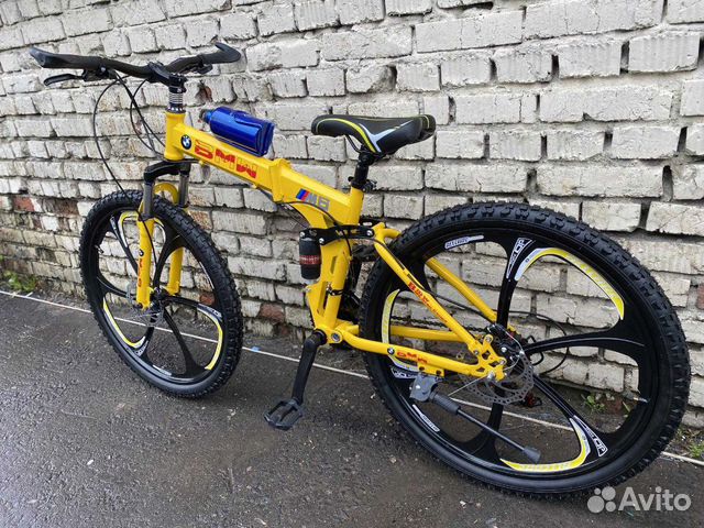 Велосипед желтый BMW Велосипед желтый BMW