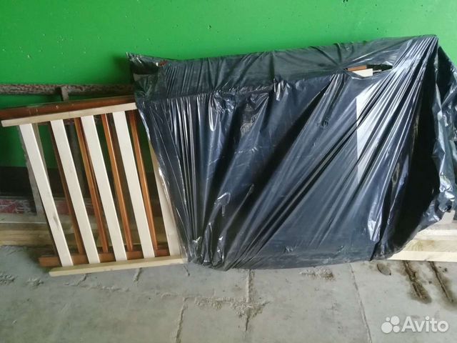 Кроватка детская, матрас и балдахин