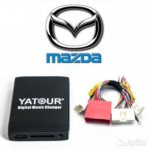 Yatour на Mazdа Maz2 из штатной CD магнитолы USB