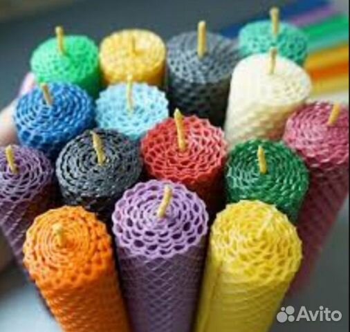 Яркая вощина для свечей, продажа на вес от 1кг