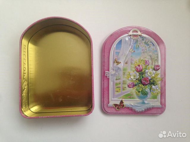 Металлические коробки для декора и хранения