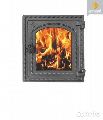 Дверка Везувий печная дт-4С со стеклом