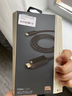 Переходник Deppa USB Type-C - hdmi черный 1.8 м