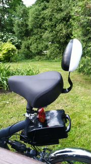 Широкое, комфортное вело седло со спинкой