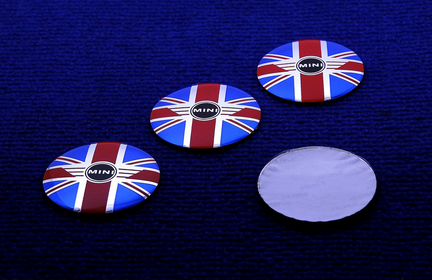 Комплект 3D наклейка колпачков BMW Mini 56 мм