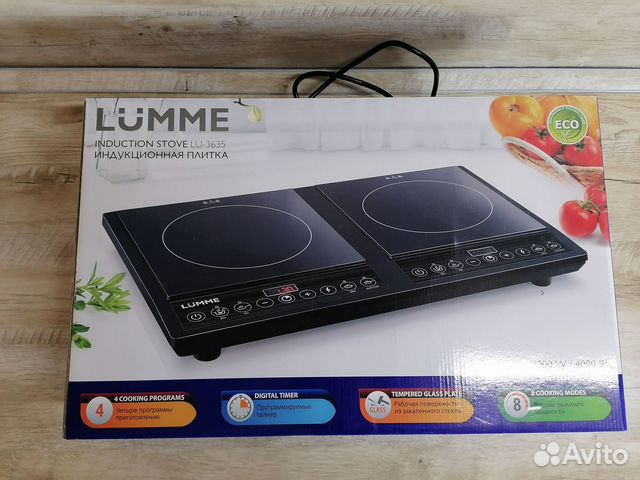 Индукционная плита 2 комфорки