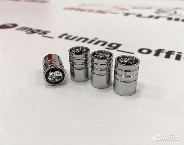 Колпачки на ниппели AMG Affalterbach Ч/Б