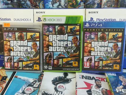 Гта 5 на Xbox 360, one, PS3, PS4