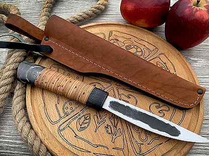 Нож "Якут" с долом кованая сталь Х12мф