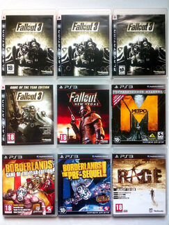 Fallout 3 на русском Mетро Rage Borderlands PS3