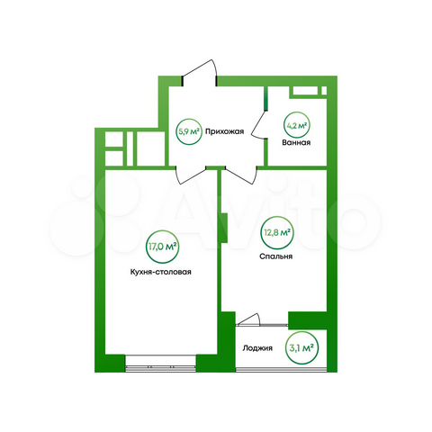 1-к. квартира, 41,5 м², 14/16 эт.