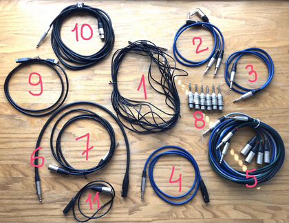 Кабели переходники Neutrik XLR Jack Tasker