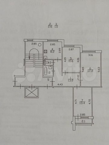 3-к. квартира, 67,6 м², 2/9 эт.