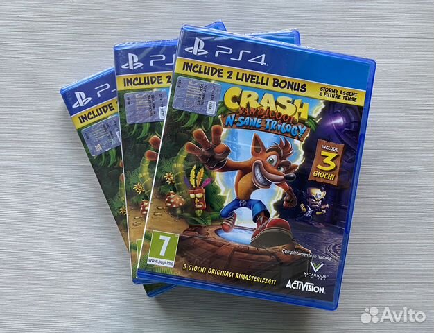 Crash Bandicoot N Sane Trilogy (Новый) Sony PS4