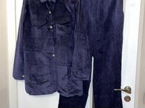 Велюровый костюм 54р (синий)