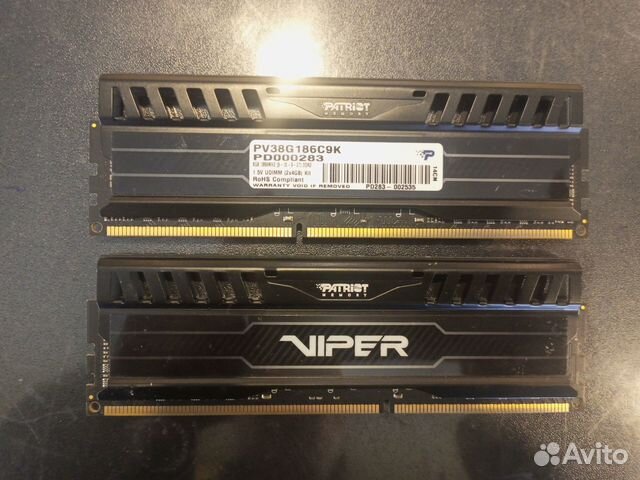 Ddr3 4gb+4gbPatriot Viper 1866mhz/XMP