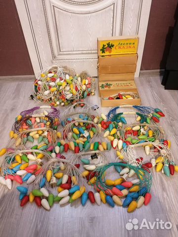 Гирлянда шишки лесная сказка СССР электрогирлянда