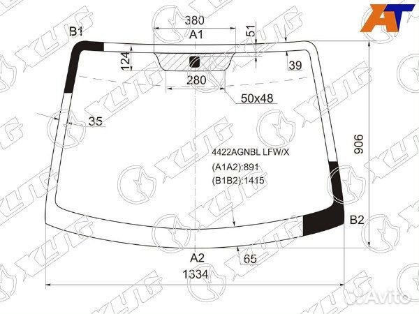 Стекло лобовое KIA picanto