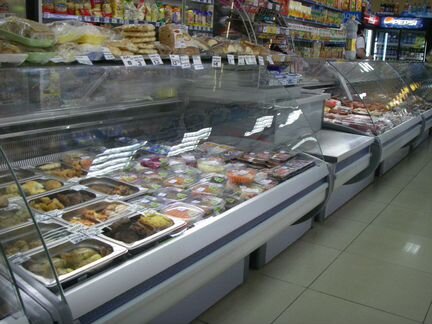 Витрина холодильная (прилавок) Айсберг, горка