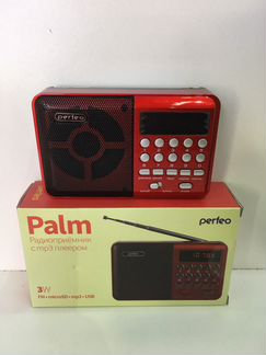 Радиоприёмник Perfeo palm, красный