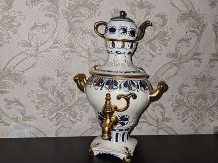 Самовар фарфоровый сувенир СССР