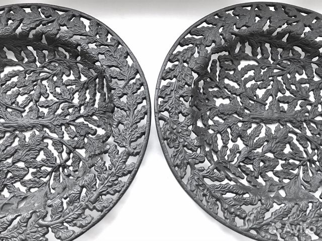 Коллекционная тарель каслинское литьё 1951г дубок