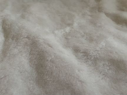 Искусственный мех белый короткий ворс