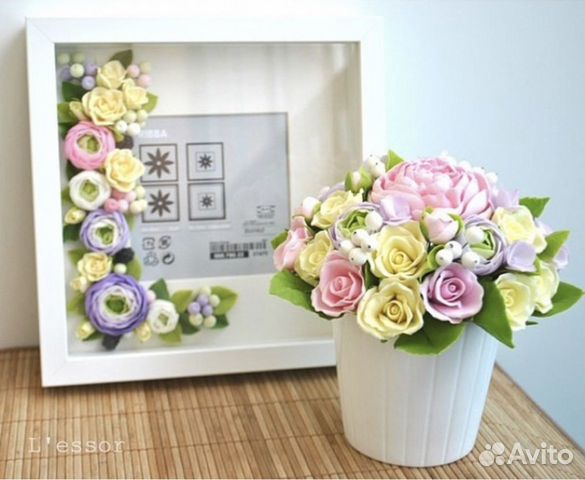 Букет+ фото рамка