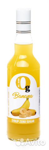 Сироп без сахара для приготовления напитков Банан
