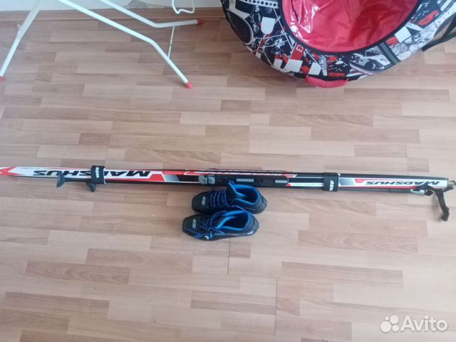 Беговые лыжи Madchus+крепления+палки+ботинки