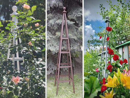 Обелиски/ шпалеры/ опоры для растений из дерева