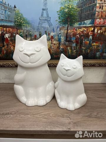 Керамическая ваза Котик