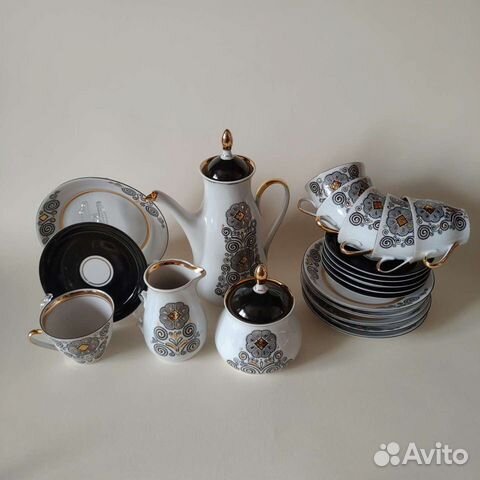 Кофейный сервиз Марианна старая Рига 1970 гг