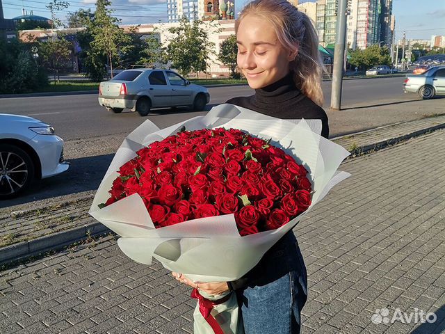 101 Роза Цветы Букеты 75 51 25 15 Розы Доставка