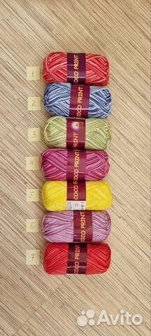 Пряжа для вязания хлопковая 