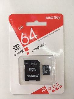Карта памяти MicroSD 64gb