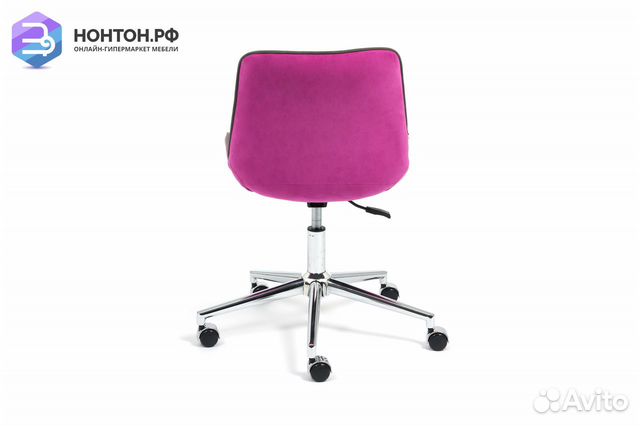 Кресло Style флок фиолетовый
