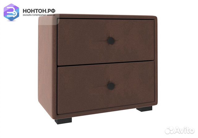 Тумба прикроватная Tango велюр шоколад