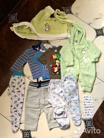 Пакет вещей на ребенка возраста 9 мес - 1,5 года