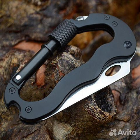 Карабин нож с винтовым замком