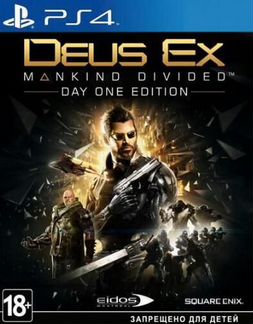 Диски игры для ps4 Deus Ex: Mankind Divided