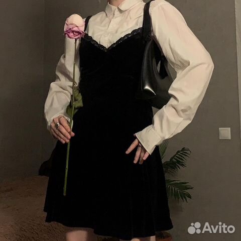 Бархатное платье