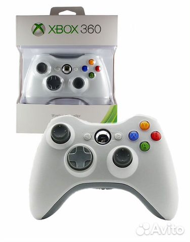 Новый джойстик для xbox 360 белый