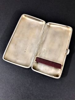 Портсигар антик 1912 год серебро