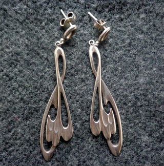 Винтаж. Серьги. Серебро, СССР. Таллин